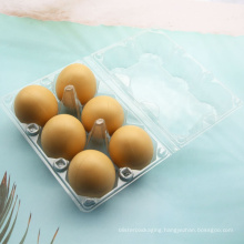 disposable plastic 6 hols egg tray for sale